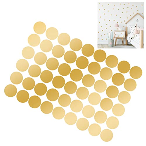 108pcs Kleine Punktaufkleber PVC Breite Anwendung auf Glättungsflächen, für Freunde und Familie, Hergestellt aus Premium -PVC -Material (11,2 x 16,1 Zoll Gold (1,5 x 1,5 Zoll)) von Fdit