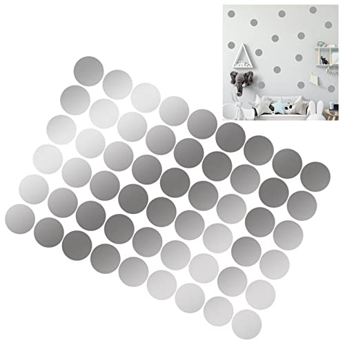 108pcs Kleine Punktaufkleber PVC Breite Anwendung auf Glättungsflächen, für Freunde und Familie, Hergestellt aus Premium -PVC -Material (11,2 x 16,1 Zoll Silber (1,5 x 1,5 Zoll)) von Fdit