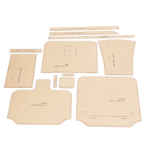 Premium Acrylhandtaschenmuster Schablone, Transparente Vorlage für Lederhandwerk, Handwerksliebhaber, 12pcs Premium Acrylhandtaschenmuster Schablone, Transparente Vorlage für Lederhandwerk, Handwerksliebhaber, 12pcs von Fdit