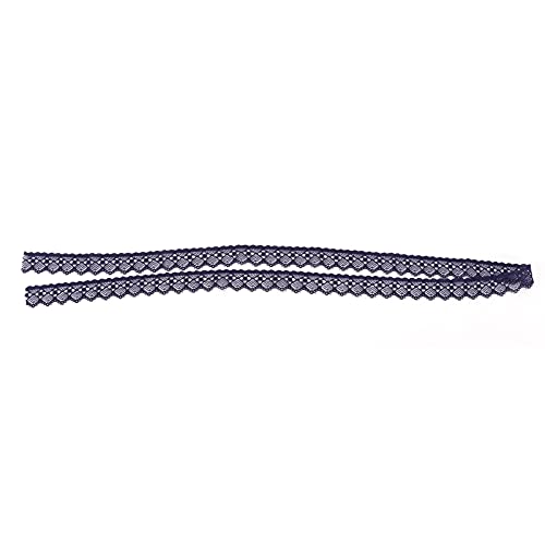 Spitzenband Lila Handwerk 2 Cm Breite Einfacher Spitzenbesatz 10 Yards Schwarzes Band Schlichtes Satinband Spitzenbordüre Samtband Spitze von Fdit