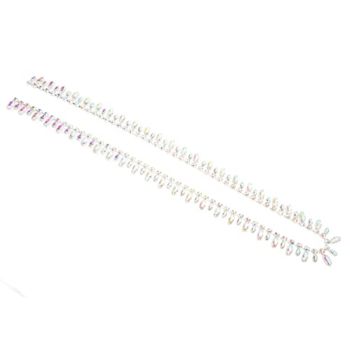 Strassestones Chain 1 Yard, Quasten -Design, Super Glitzernde DIY -Handwerksketten für Stoff, Geeignet für die Hochzeitsdekoration, Glänzende DIY -Ausstattung (AB-Farbe) von Fdit