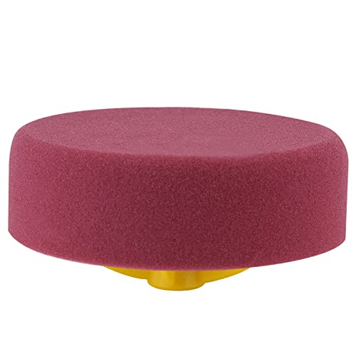 15 cm 15 cm Schwamm Rad Polieren Wachs Pad Kit Werkzeug Auto Polierer Schwarz Gelb Weinrot 15 cm 6 Zoll M14 Schwamm Schwamm Polieren Pad Auto Polieren Pad Polieren Wachs Pad (Burgundy) von Febuliy