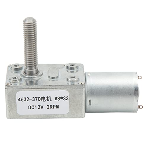 DC12V -Geschwindigkeitsreduzierung Motor 4632 370 Hochgenauigkeits Wurmgetriebe Motor M8x33mm 2 U/min Elektrischer Fensteröffner -Türöffner kleiner Winde Aluminium Messing von Febuliy