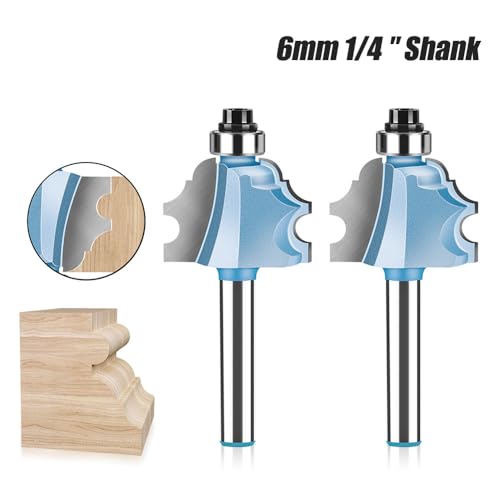 Eckrunde Router Bit Holz Gravur Cuttertür Formtrockner Accessoire (6,35 mm) von Febuliy