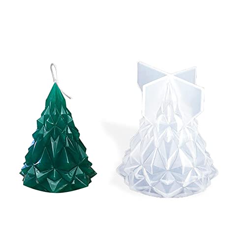 Silikonform, Weihnachtsbaum Epoxidharz Form, 2 Stk Nachtlichthalter Silikon Giessform Siliconharzfarben DIY Weihnachtsschmuck Geschenk Kerzenform Wohnaccessoires von Feelava