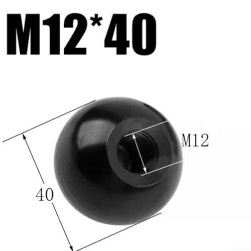 Robuste Kugelmutter für Werkzeugmaschinengriff, kompatibel mit mehreren Branchen (M12–40bakelit-schwarz) von Feeshoppher