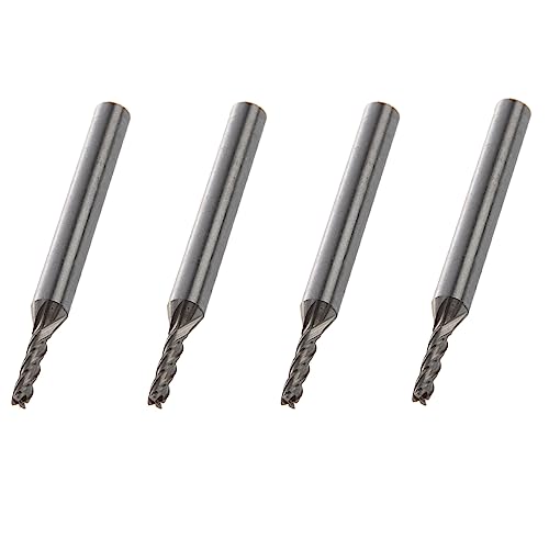 Feeuid 4 Stück 3 mm x 6 mm x 12 mm x 60 mm 4 Flöten HSS AL Fräser Werkzeug Feeuid 4 Stück 3 mm x 6 mm x 12 mm x 60 mm 4 Flöten HSS AL Fräser Werkzeug von Feeuid