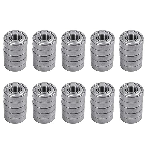 Feeuid 607Z 7 x 19 x 6 mm tiefe Kugellager, doppelt geschirmt, 50 Stück Feeuid 607Z 7 x 19 x 6 mm tiefe Kugellager, doppelt geschirmt, 50 Stück von Feeuid