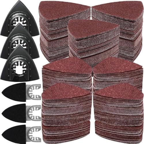 Feeuid Komplette 246-Teilige Schleifset für Oszillierende Werkzeuge: Dreieck & Fingerpolster mit Hochwertigem Sandpapier Feeuid Komplette 246-Teilige Schleifset für Oszillierende Werkzeuge: Dreieck & Fingerpolster mit Hochwertigem Sandpapier von Feeuid