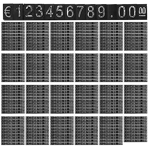 Fegtrtyoa 240 Sätze Kunststoff Würfel Preis Anzeige Etikett Einstellbare Nummer Stand Rahmen Etikett Geschäft von Fegtrtyoa