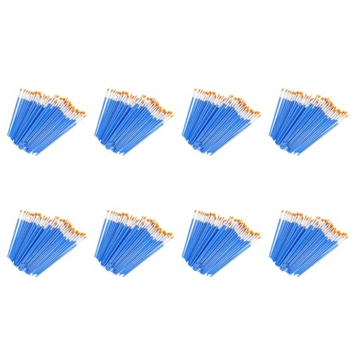 Fegtrtyoa Pinsel Set 400 Stück Kinder Nylon Flach Haar Kleine Öl Aquarell Künstler Malerei Kits Bulk für Kinder von Fegtrtyoa