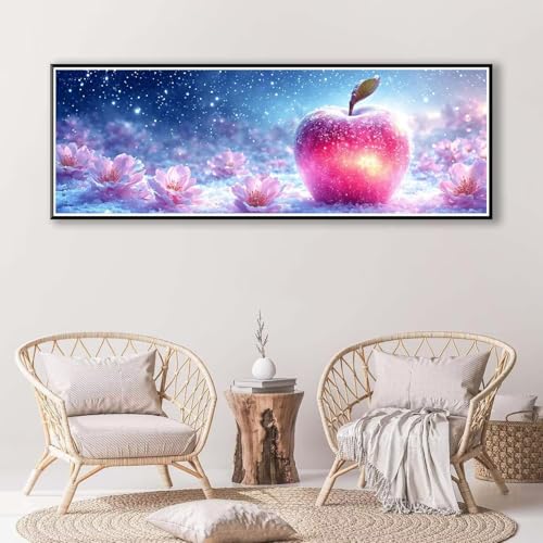 5D Diamond Painting Obst Diamant Painting Bilder Erwachsene, DIY Blume Diamond Painting Kits, Runde Steine Diamant Malerei Kunst Bastelset für Wohnzimmer und Schlafzimmer Wanddeko 70 x 210 cm P-783 von FeiPride