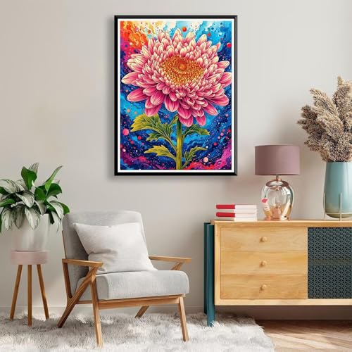 Diamond Painting 30 x 40 cm Blume Diamond Painting Anlage Diamond Painting Erwachsene, Diamant Painting Bilder Kinder DIY 5D Diamond Painting Set für Zimmer Deko Wohnzimmer, Geschenke für Frauen A-155 von FeiPride