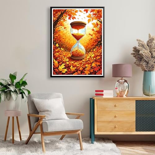 Diamond Painting 40 x 50 cm Ahornblatt Diamond Painting Herbst Diamond Painting Erwachsene, Diamant Painting Bilder Kinder DIY 5D Diamond Painting Set für Deko Wohnzimmer, Geschenke für Frauen A-114 von FeiPride