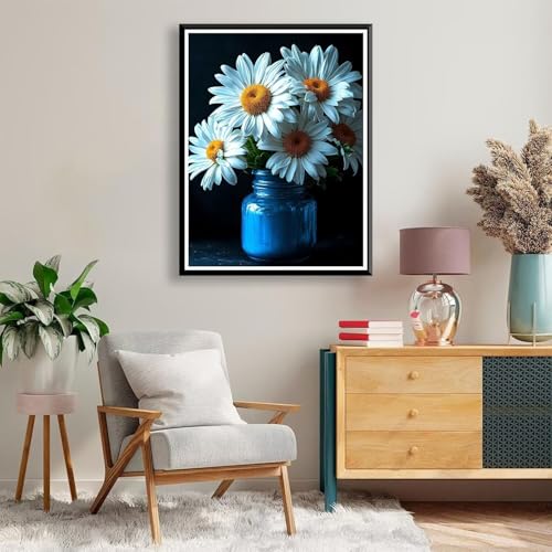 Diamond Painting 40 x 50 cm Blume Diamond Painting Landschaft Diamond Painting Erwachsene, Diamant Painting Bilder Kinder DIY 5D Diamond Painting für Zimmer Deko Wohnzimmer, Geschenke für Frauen A-147 von FeiPride