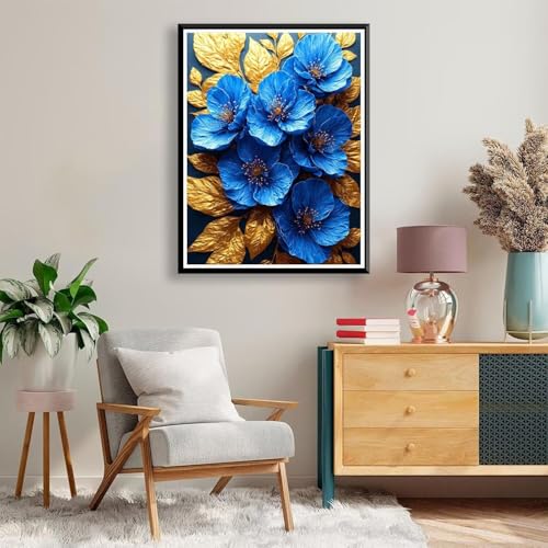 Diamond Painting 40 x 50 cm Blume Diamond Painting Landschaft Diamond Painting Erwachsene, Diamant Painting Bilder Kinder DIY 5D Diamond Painting für Zimmer Deko Wohnzimmer, Geschenke für Frauen A-246 von FeiPride