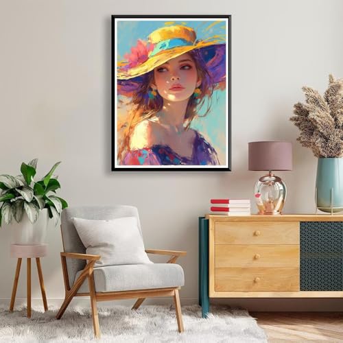 Diamond Painting 40 x 50 cm Schönheit Diamond Painting Landschaft Diamond Painting Erwachsene, Diamant Painting Bilder Kinder DIY 5D Diamond Painting Set für Zimmer Deko, Geschenke für Frauen A-801 von FeiPride