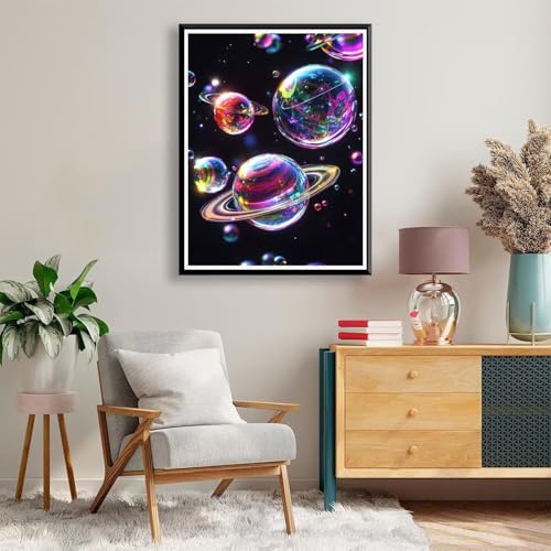 Diamond Painting 70 x 90 cm Universum Diamond Painting Planet Diamond Painting Erwachsene, Diamant Painting Bilder Kinder DIY 5D Diamond Painting für Zimmer Deko Wohnzimmer, Geschenke für Frauen A-790 von FeiPride