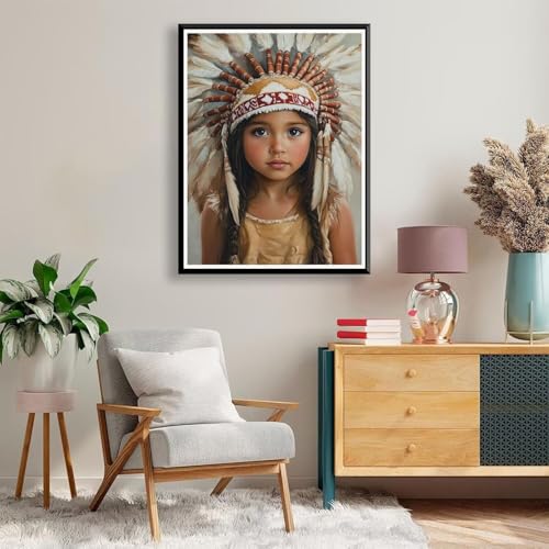 Diamond Painting 80 x 100 cm Afrika Diamond Painting Mädchen Diamond Painting Erwachsene, Diamant Painting Bilder Kinder DIY 5D Diamond Painting für Zimmer Deko Wohnzimmer, Geschenke für Frauen A-785 von FeiPride