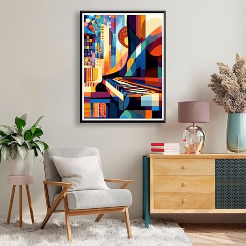 Diamond Painting 90 x 120 cm Abstrakt Diamond Painting Geometrie Diamond Painting Erwachsene, Diamant Painting Bilder Kinder DIY 5D Diamond Painting Set für Deko Wohnzimmer, Geschenke für Frauen A-787 von FeiPride