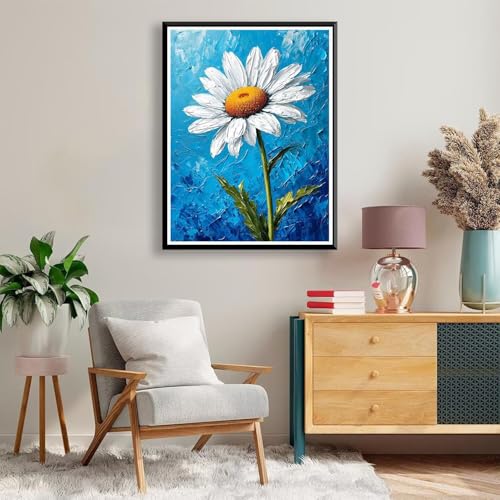 Diamond Painting 90 x 120 cm Blume Diamond Painting Anlage Diamond Painting Erwachsene, Diamant Painting Bilder Kinder DIY 5D Diamond Painting für Zimmer Deko Wohnzimmer, Geschenke für Frauen A-334 von FeiPride