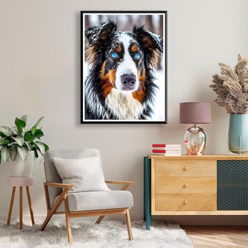 Diamond Painting 90 x 120 cm Hund Diamond Painting Tier Diamond Painting Erwachsene, Diamant Painting Bilder Kinder DIY 5D Diamond Painting Set für Zimmer Deko Wohnzimmer, Geschenke für Frauen A-124 von FeiPride