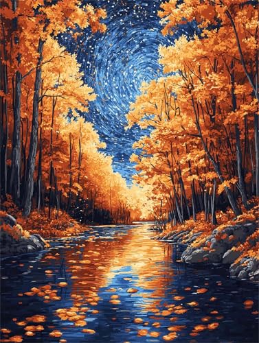 Diamond Painting Landschaft Diamant Painting Bilder Erwachsene Baum, 5D DIY Vollbohrer Eckige Steine Diamant Malerei Stickerei Bastelset für Deko Wohnzimmer, Geschenke für Frauen 30 x 40 cm A-1137 von FeiPride