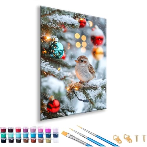 Malen nach Zahlen ab 7 8 9 10 11 12 Jahre Mädchen, Malen nach Zahlen Erwachsene Tier Paint by Numbers Kinder Vogel DIY Painting by Numbers Set für Deko Wohnzimmer, Geschenke für Frauen 90 x 120 cm I-5 von FeiPride