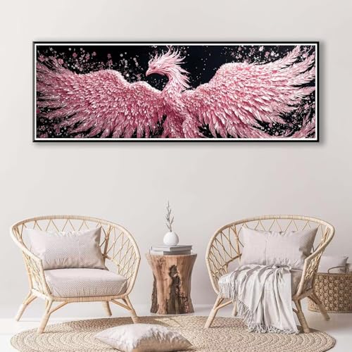 Phönix Diamond Painting Erwachsene Groß XXL 40 x 120 cm, 5D Diamant Painting Bilder Tier, Full Drill Diamond Painting Runde Steine, DIY Diamant Malerei Set für Zuhause Wand Dekoration Geschenk P-385 von FeiPride