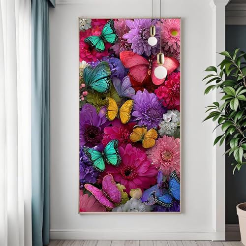 Schmetterling Diamond Painting XXL 100x200 cm, Diamant Painting Bilder Erwachsene Blume, DIY 5D Eckige Steine Basteln Mädchen 8 Jahre, Diamant Malerei Strass Stickerei Kunst für Zimmer Wanddeko T-6 Schmetterling Diamond Painting XXL 100x200 cm, Diamant Painting Bilder Erwachsene Blume, DIY 5D Eckige Steine Basteln Mädchen 8 Jahre, Diamant Malerei Strass Stickerei Kunst für Zimmer Wanddeko T-6 von FeiPride
