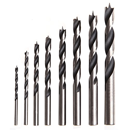 FeiYeup HSS-Bohrer-Set für Holzbearbeitung, Metall, Holzwerkzeuge, 3 mm - 10 mm, 8 Stück von FeiYeup