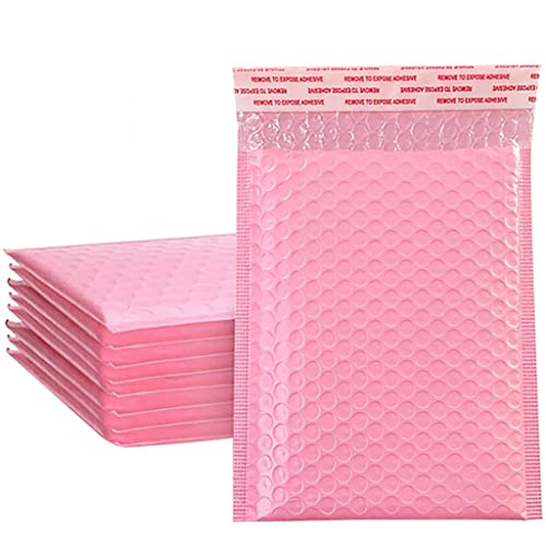 FeiliandaJJ 10 Stück Luftpolster Versandtaschen Rosa Wasserdicht Selbstversiegelnde Bubble Mailer Luftpolstertaschen Luftpolsterumschläge Gepolsterte Umschläge (15x18cm, Rosa) von FeiliandaJJ(TM)