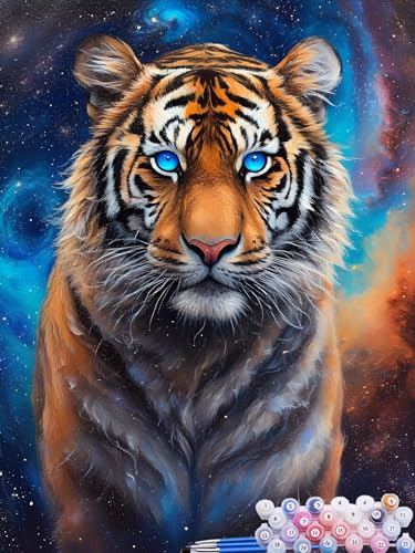 Malen Nach Zahlen Tiger, DIY Malen nach Zahlen für Erwachsene Bastelset, Acrylfarben Kunst Inklusive Pinsel, Tier Paint by Numbers für Deko Wohnzimmer Aesthetic Geschenke für Frauen 40x50cm U-2 Malen Nach Zahlen Tiger, DIY Malen nach Zahlen für Erwachsene Bastelset, Acrylfarben Kunst Inklusive Pinsel, Tier Paint by Numbers für Deko Wohnzimmer Aesthetic Geschenke für Frauen 40x50cm U-2 von Feionnug