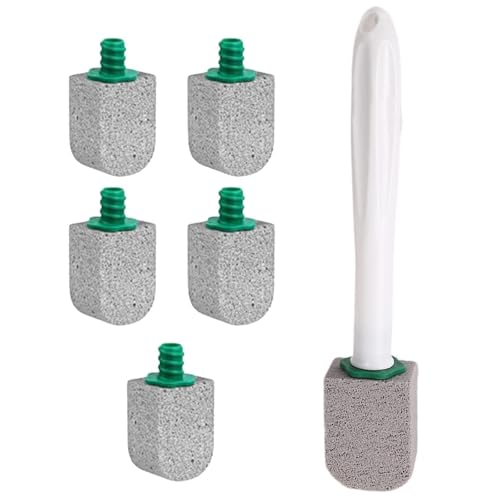 BüRsten Toilettenreinigungsbürste, Toilettenschüssel-Reiniger, Toilettenschüssel-Fleckenentferner, Radiergummi | Tiefenreinigungszubehör, Keine Kratzer, (White, One Size) von Feizikaw