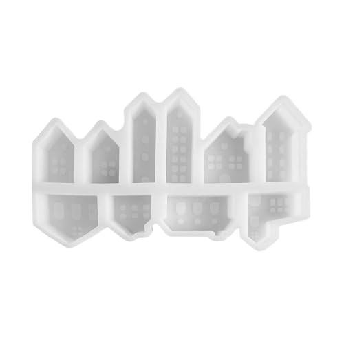 Frischluft Fensterbrett Silikonformen Gießformen Kerzenformen Zum Gießen 10 Stück Mini Silikonform Gips Zum Gießen Silikonform Weihnachtsgießformen Silikonform (White, 21x13cm) von Feizikaw