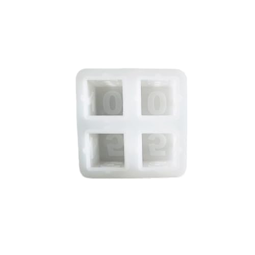 Gipsformen Zum GießEn Silikonformen Gießformen Silikonformen Kerzen Silikonformen DIY Gipsformen zum Gießen Silikonform Home Gießform für Sojawachskerzen (White, 12X12CM) von Feizikaw