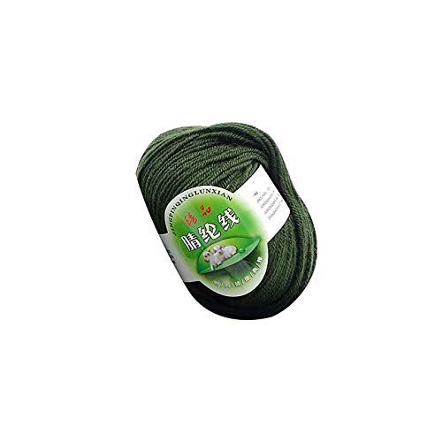 HäKeln FüR AnfäNger Roving Haushaltsdicke Wolle Warmes 50 g Schalwolle Strickmütze Chunky Heimtextilien (E, One Size) von Feizikaw