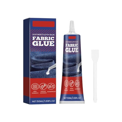 Holzleim Extra Stark Innovativer Allzweck-Stoffkleber, der neue Favorit in der Textilindustrie mit hervorragender Klebewirkung [50 ml] (Dark Blue, 15.2x4.6x4.6cm) von Feizikaw