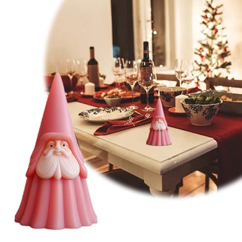 Silikonformen GießFormen FrüHjahr Santa Duftkerze Silikon DIY handgemachte Weihnachten Diffusor Stein (A, 7.7x13.4cm) von Feizikaw