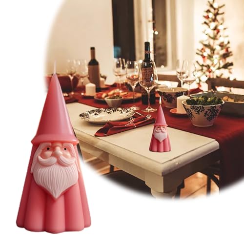 Silikonformen GießFormen FrüHjahr Santa Duftkerze Silikon DIY handgemachte Weihnachten Diffusor Stein (D, 7.9x13.3cm) von Feizikaw