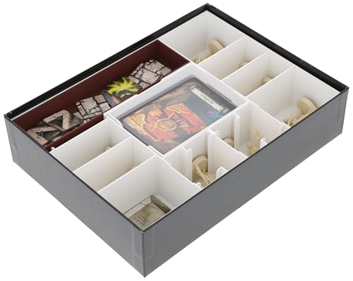 Feldherr Organizer Insert kompatibel mit HeroQuest (2021) - Die Rückkehr des Hexen-Lords - Brettspielbox - Sortierbox zum Aufbewahren von Figuren + Zubehör der Erweiterung von Feldherr