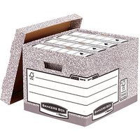 10 Bankers Box Archivboxen Bankers Box grau 33,5 x 40,4 x 29,2 cm von Bankers Box