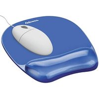 Fellowes Mousepad mit Handgelenkauflage Crystals Gel blau von Fellowes