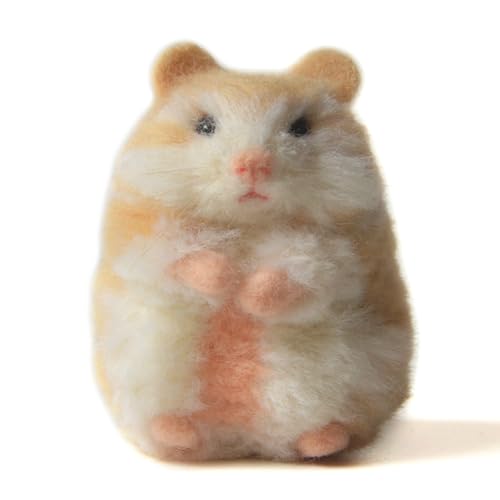 Feltsky Hamster-Nadelfilz-Set für Anfänger, einfache Schritte, um mit allem zu machen, Weihnachten für Mutter, Oma, Kinder von Feltsky