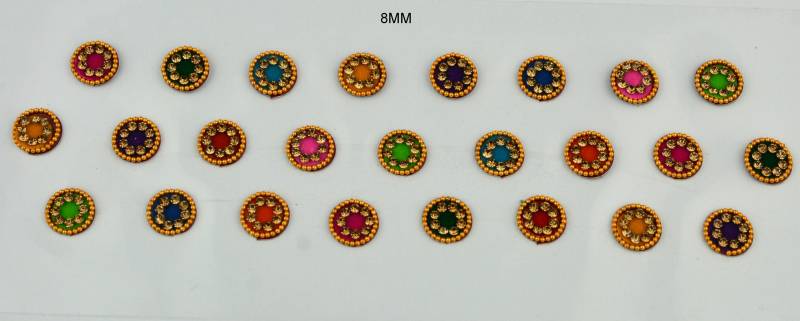 Multi Color Gold Bindis, Hochzeit Goldene Braut Gesichts Bollywood Selbstklebende Aufkleber, Hochzeitsgeschenk von FeminaDeals