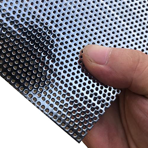 FengYoo 19 Gauge perforierte Metallbleche Streckmetall Mesh Öffnung 1,5 mm Dicke 1,1 mm 500 mm X 250 mm Perforierte Edelstahlblech Edelstahl Mesh Bildschirm Metall Bildschirm Panel von FengYoo