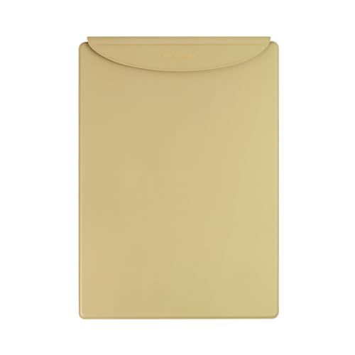 FENICE Magnetisches Klemmbrett / Menübrett / Organizer, PU-Leder, wasserdicht, 22,9 x 30,5 cm, Beige, 1 Stück von Fenice