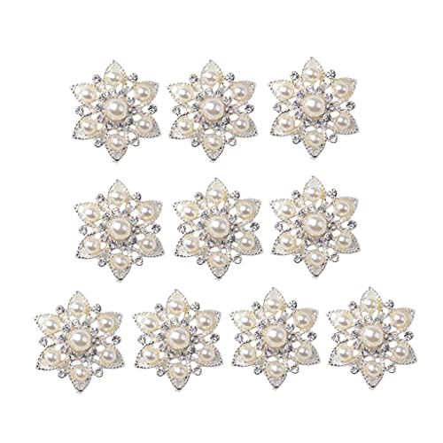 10x Blumen Flatback Strasssteine Kristall Flache Rücken Schmucksteine Glitzersteine zum Aufnähen von Fenteer