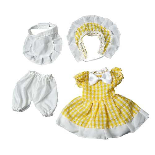 Fenteer 1/6 Puppenprinzessinnenkleid, Machen Sie Ihre eigenen Puppen, Kleidung zum Anfassen, Fantasie-Cosplay-Kostüm für 11,81 Zoll Actionfigur-Puppe, Gelb von Fenteer