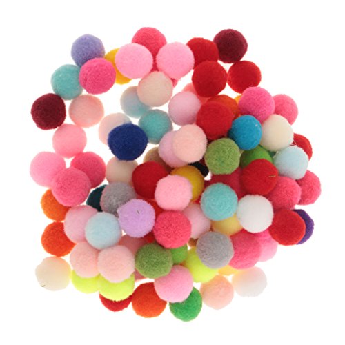 Fenteer 200pcs Bunte Filzkugeln/Filzperlen, 1cm / 1.5cm / 2cm / 3cm, 15 mm von Fenteer